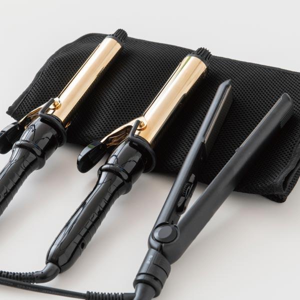 フェリセラ ヘアアイロンケース 3本収納 ブラック ヘアアイロン ケース