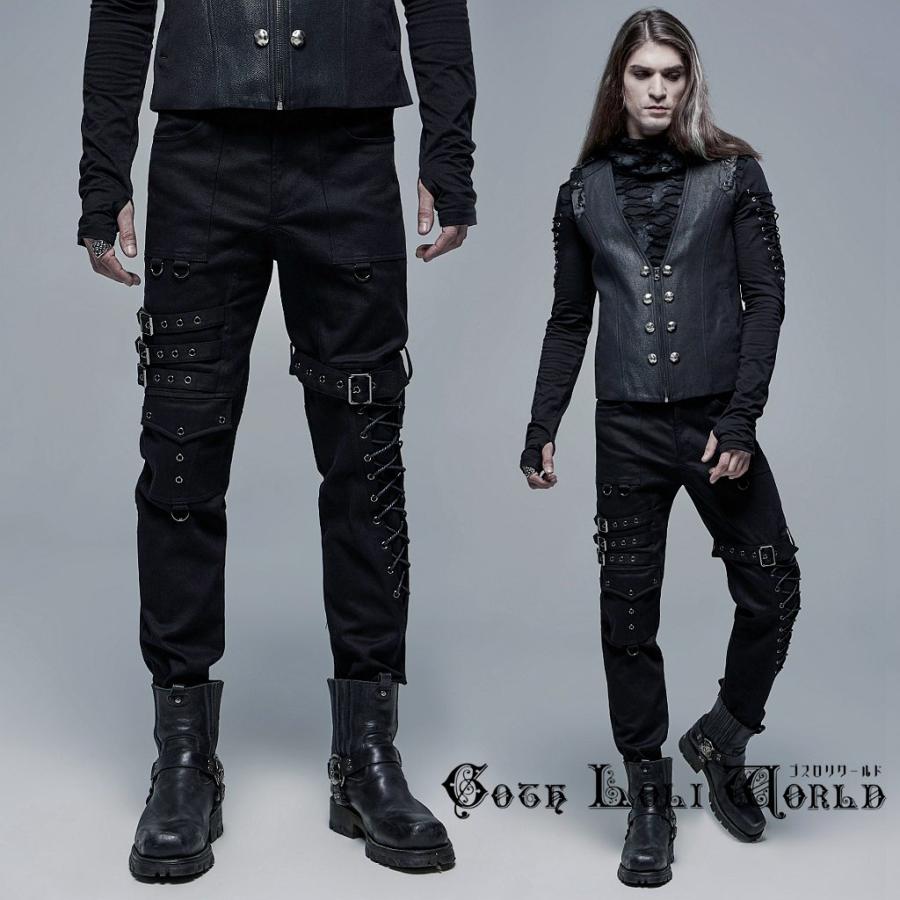 ゴスロリワールド WK-469XCM-BK レースアップベルトデザイン ロング