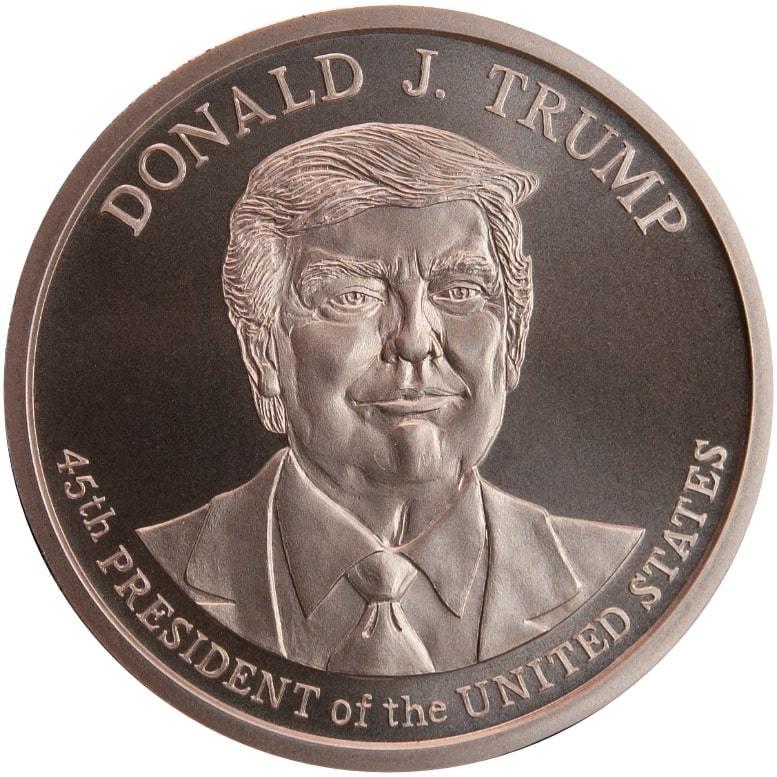 カプセル付き] (新品) アメリカ「ドナルド・J・トランプ大統領」純銅