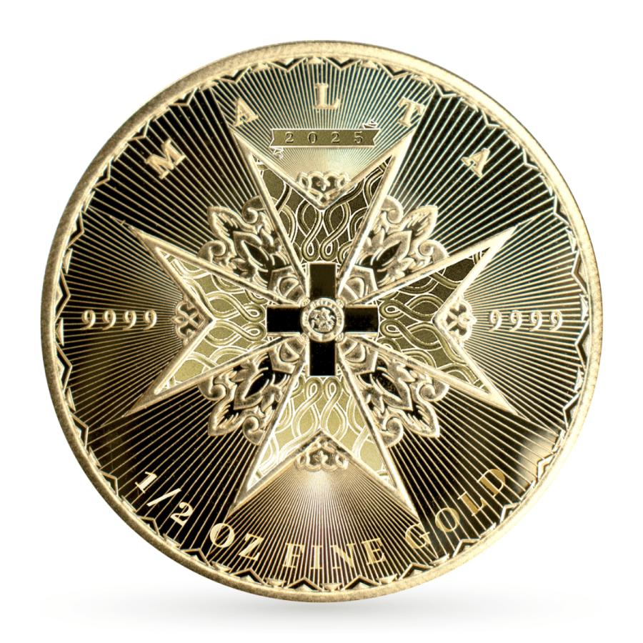 保証書・カプセル付き] 2025年 (新品) マルタ「マルタの十字」純金 1/2