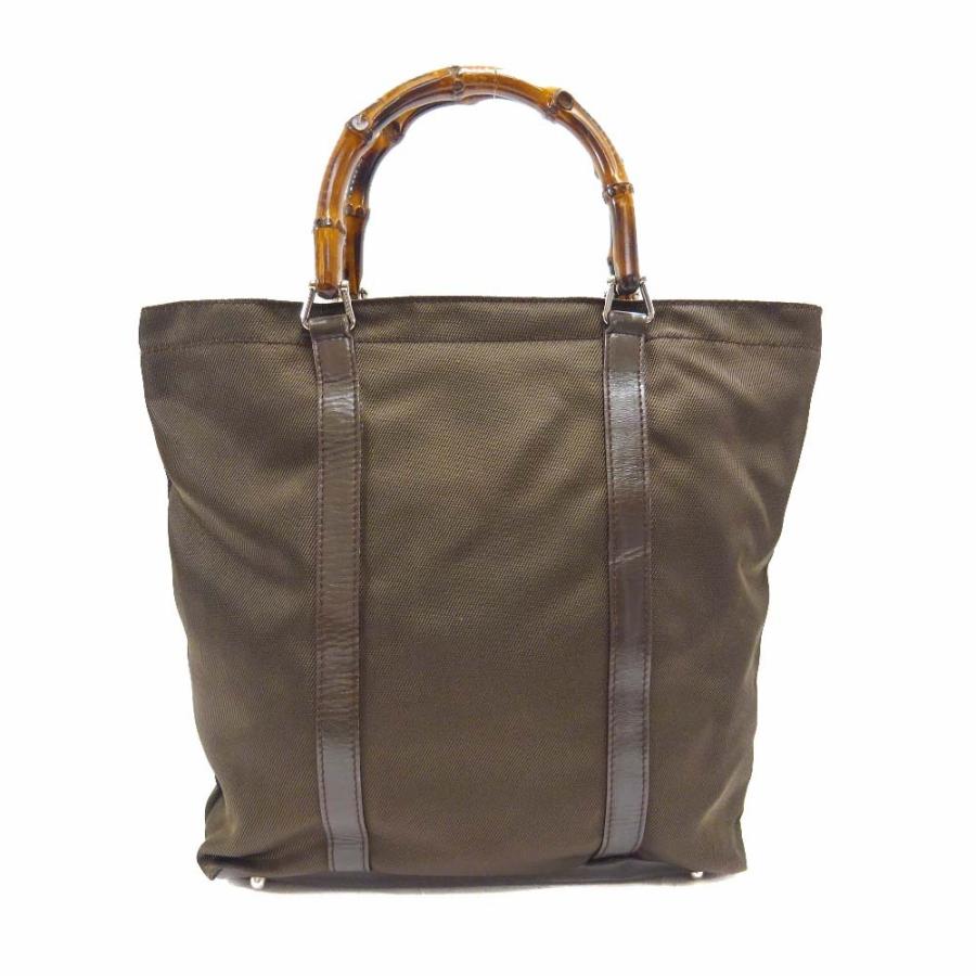 GUCCI（グッチ） バンブー ハンドバッグ レディース キャンバス レザー