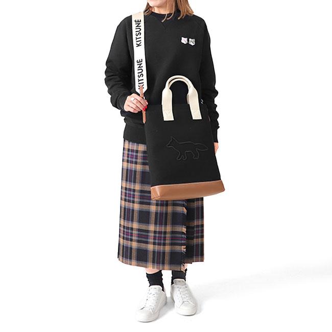 Maison Kitsune メゾンキツネ フォックスロゴ ショルダー バケット