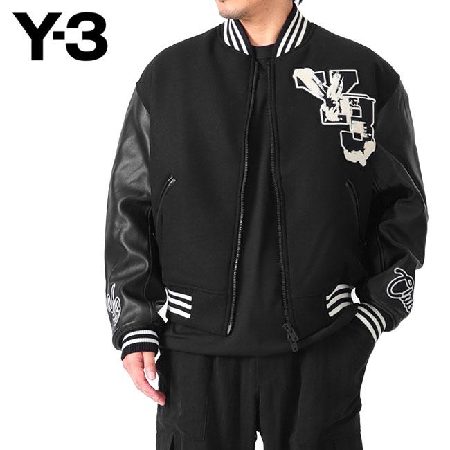 TIME SALE] Y-3 ワイスリー グラフィックロゴ アームレザー スタジャン