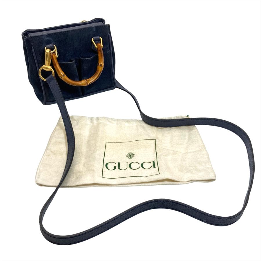 GUCCI（グッチ） バンブー ミニ ショルダーバッグ スウェード レザー