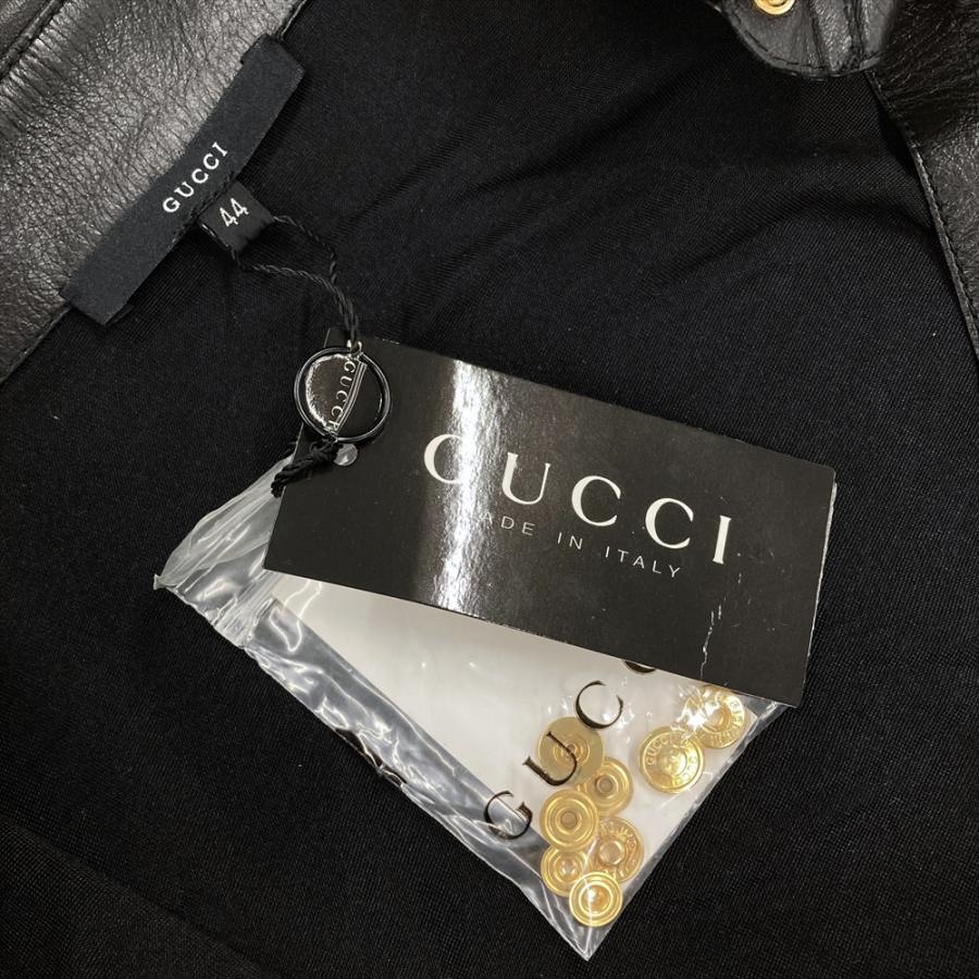 GUCCI（グッチ） ワンピース シルク シープスキン ブラック L 44