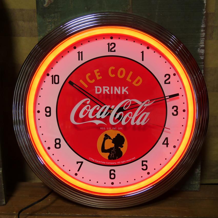 Coca Cola（コカコーラ） ネオンクロック coca-cola COKE Neo Neon