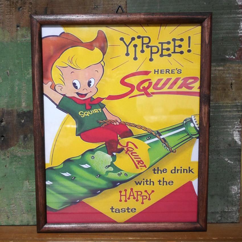 SQUIRT HAPPY インテリアピクチャー スクワート ポスター フレーム