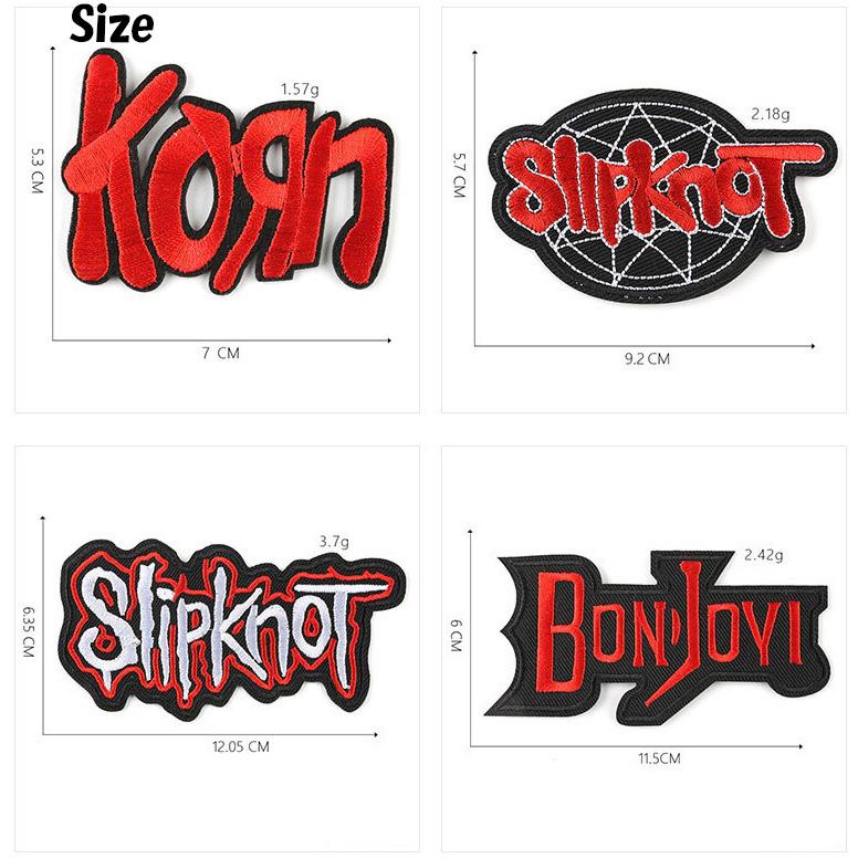 ワッペン アイロン 刺繍 パッチ Rock テイスト A 9枚セット アップリケ