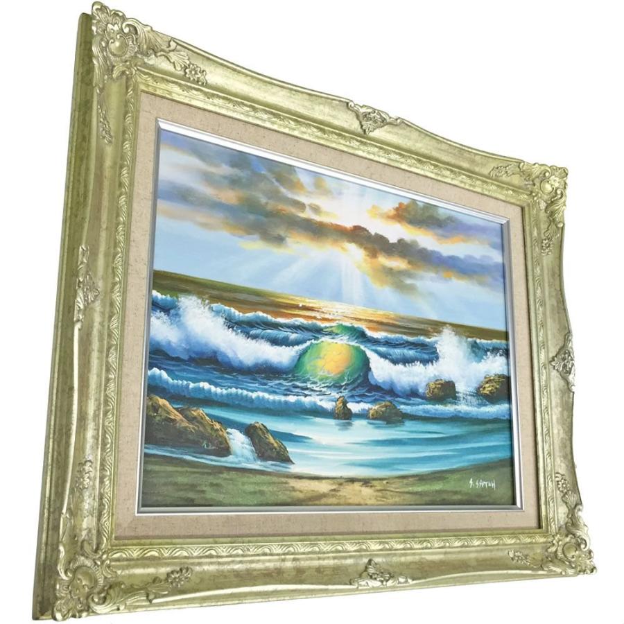 油絵額縁 9232N ガラス付 /139×179(F0)のキャンバス・パネル用(厚さ22