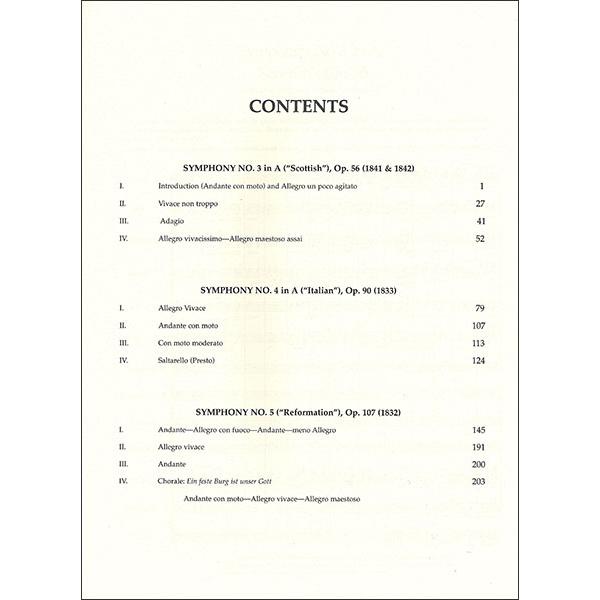 楽譜 メンデルスゾーン／交響曲 第3番 「スコットランド」＆第4番