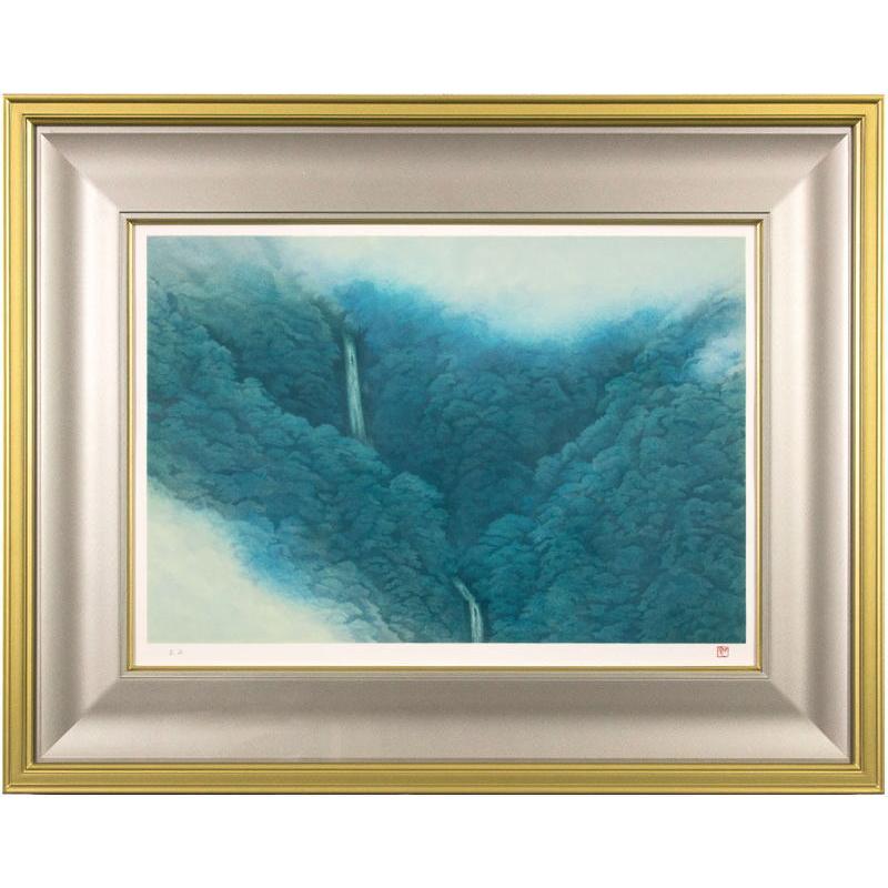 東山魁夷 生前作「 山霊 」 リトグラフ 版画 日本画 絵画 ひがしやま