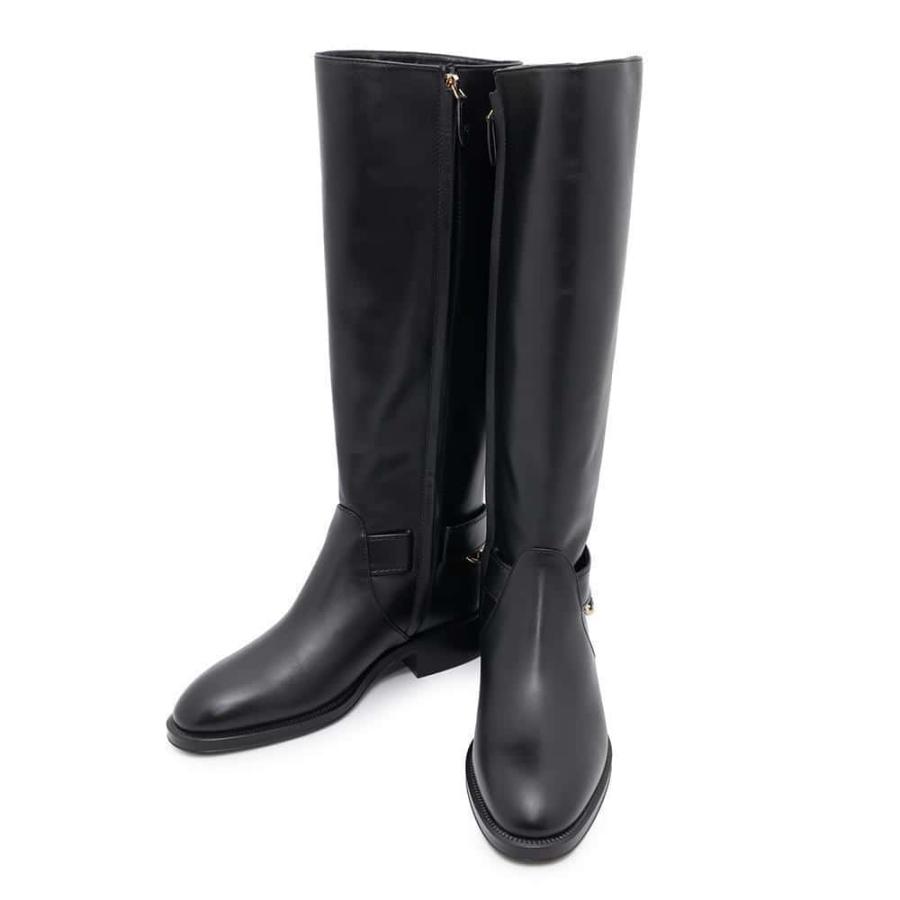 シャネル ロングブーツ ココマーク チェーン レディースサイズ37C