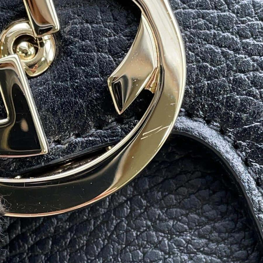 グッチ チェーンショルダーバッグ インターロッキングG レザー 607720