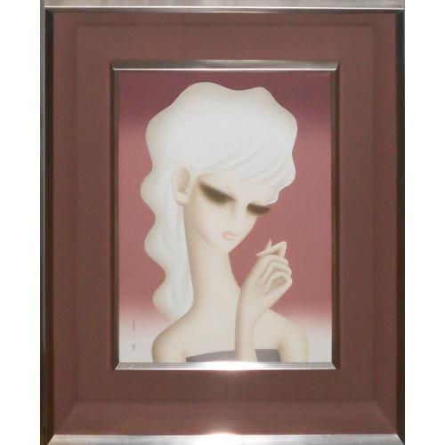 東郷青児 「婦人像」 油彩画 4号 ◇鑑定書付 【正光画廊】 : Gallery