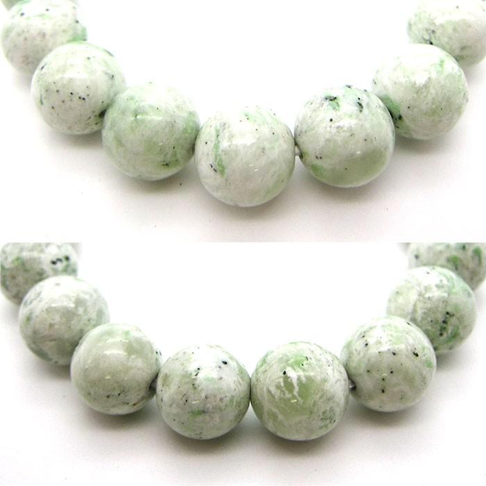日高翡翠ブレスレット 10mm AAランク 北海道 日高市 日本の石 稀少価値