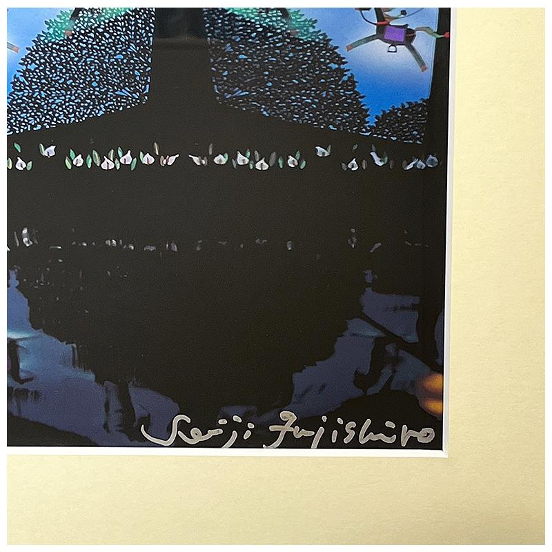 藤城清治【 木馬の夢 】限定500部／DXセリグラフ／新品額装／上代30万