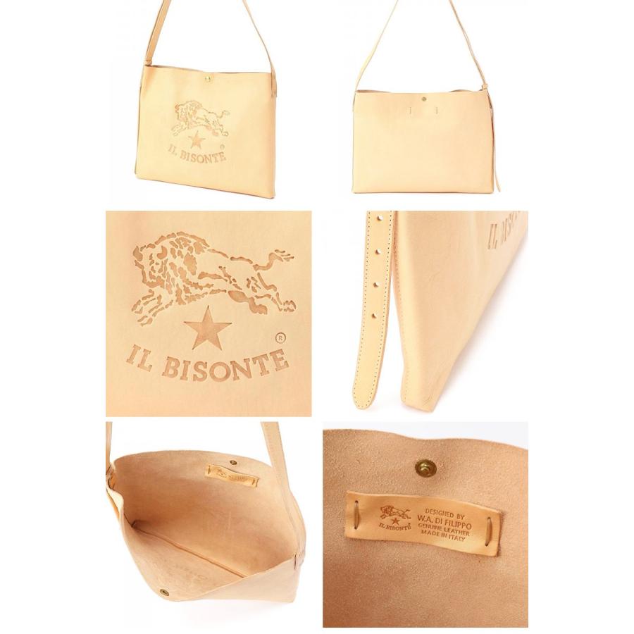 IL BISONTE（イルビゾンテ） IL BISONTE BIGロゴ レザー ショルダー