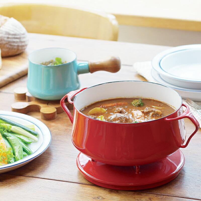 DANSK（ダンスク） コベンスタイル ホーロー鍋 両手鍋 18cm IH対応 直