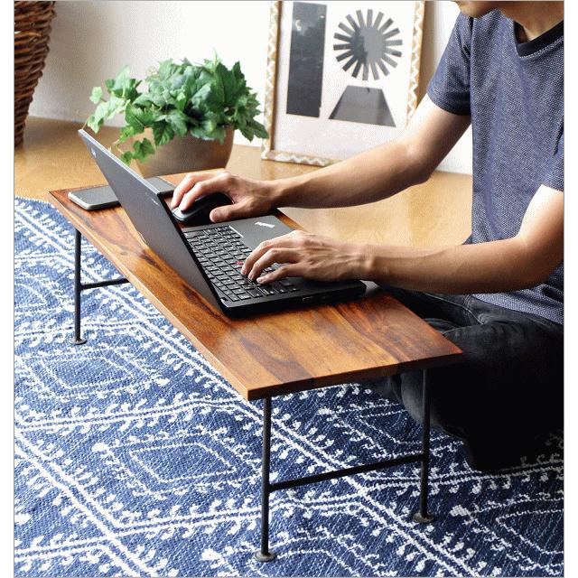 ローテーブル おしゃれ 木製 アイアン サイドテーブル 鉄脚 ウッド