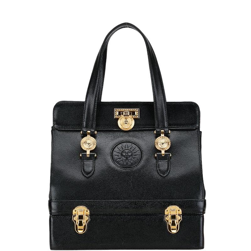 ヴェルサーチェ サンバースト 2段式 ヴィンテージ ハンドバッグ