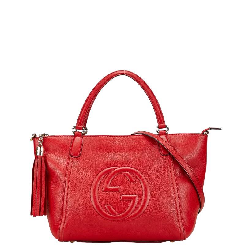 GUCCI（グッチ） ソーホー ハンドバッグ ショルダーバッグ 2WAY レッド