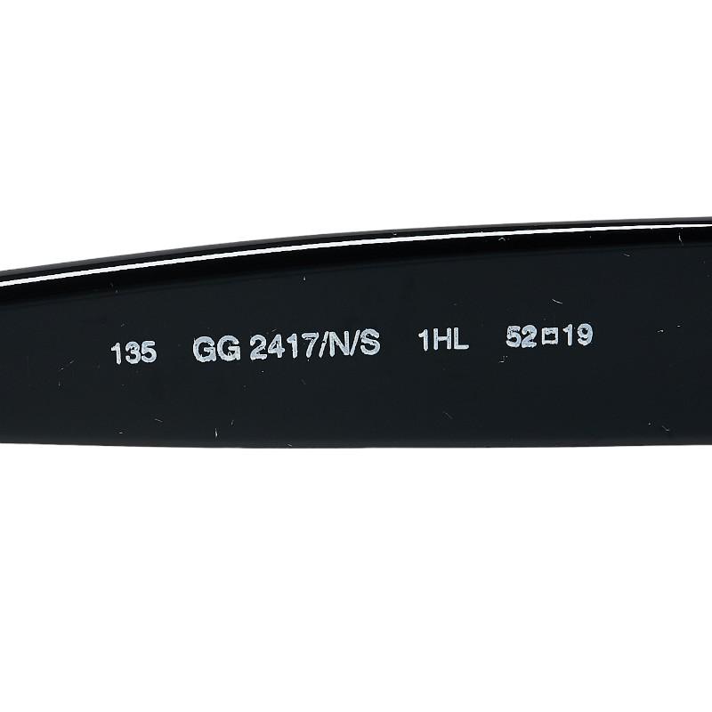 GUCCI（グッチ） オーバル サングラス GG2417 ブラック ブルー