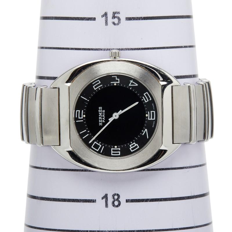 HERMES（エルメス） エスパス 腕時計 ES1.710 クオーツ ブラック文字盤