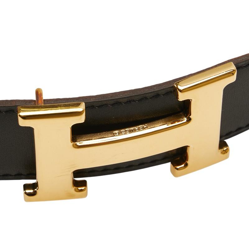 HERMES（エルメス） コンスタンス H ベルト ブラック ブラウン