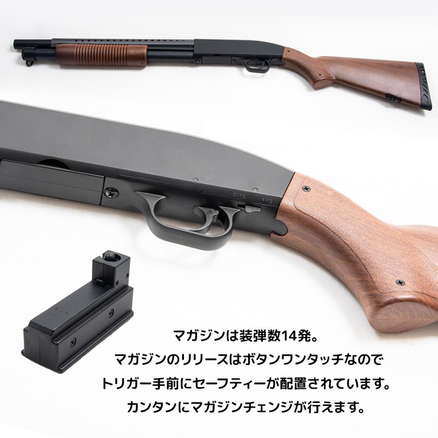 日本トイガン協会（STGA認定 DOUBLE EAGLE モスバーグM500 ウッド風