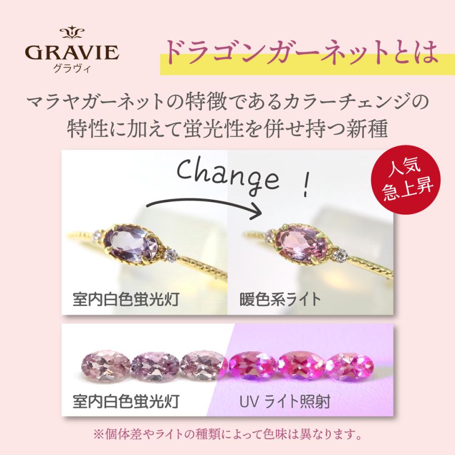ピアス 希少石 ドラゴンガーネット ミル風 K10 YG PG WG イエロー