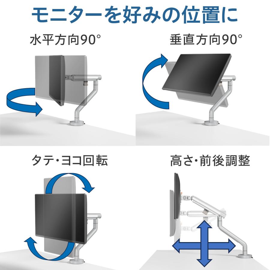 GREEN HOUSE（グリーンハウス） モニターアーム ポール 17-32インチ