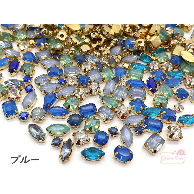 500円ぽっきり！ 座付き A級ガラス＆アクリル ビジュー ストーン