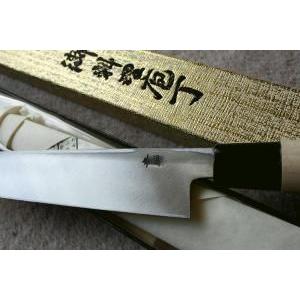 安来鋼青紙二号 黒打槌目 刺身 さしみ用柳刃包丁 240mm : どうぐ屋