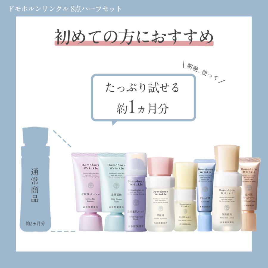 ドモホルンリンクル（Domohorn Wrinkle） 公式 8点ハーフセット 約1か