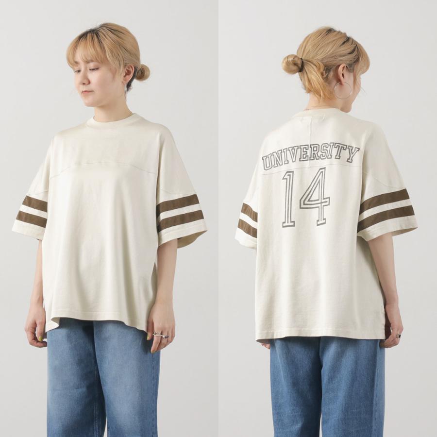 REMI RELIEF（レミ レリーフ） SP加工R/C天竺フットボールT(14