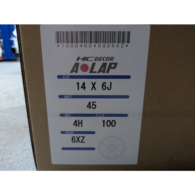 即納 RAYS レイズ A-LAP 14インチ 6J ＋45 4H PCD100 6XZ 2本セット 軽