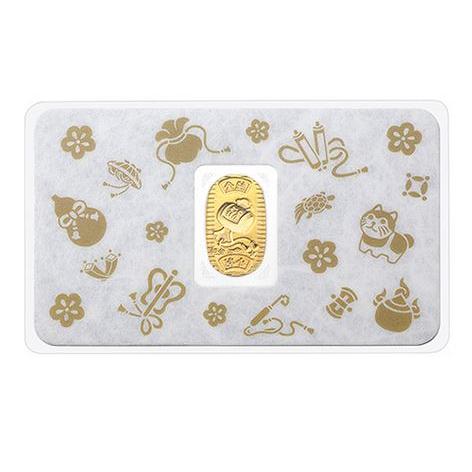 金 純金 開運 お守り 小判カード 招福小槌 カード式 懐中お守り 純金