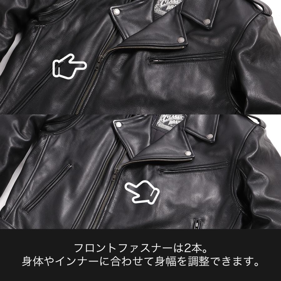 DEGNER（デグナー） バイク用レザージャケット 牛革 カウ ライダース