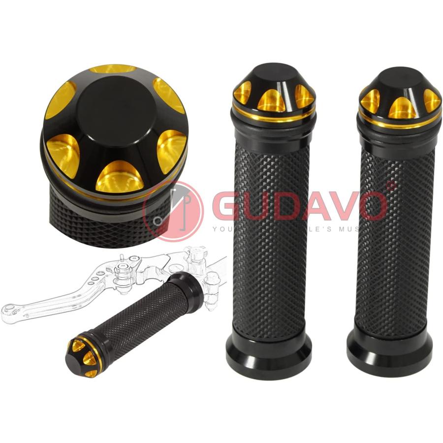 並行輸入品】7/8インチ 22mm CNC オートバイ ハンドグリップ ハンドル