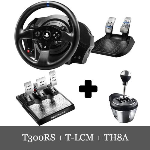 THRUSTMASTER Thrustmaster T300RS + T-LCM + TH8A 3点セット スラスト