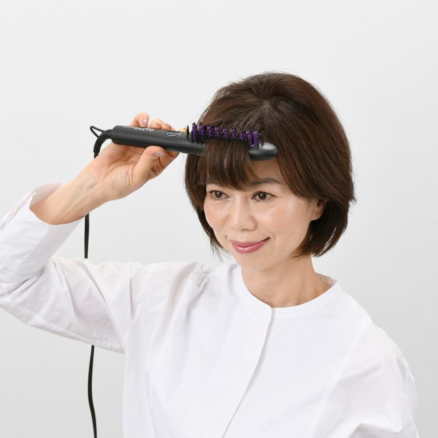 DAFNI（ダフニ） へアアイロン ミニ ブラシ型 時短 ヘアケア器具 簡単