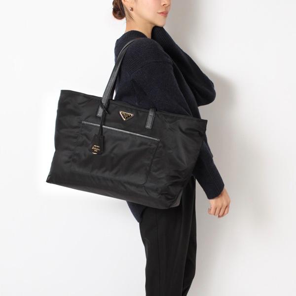 PRADA（プラダ） レディース ナイロン サフィアーノ ラージトート