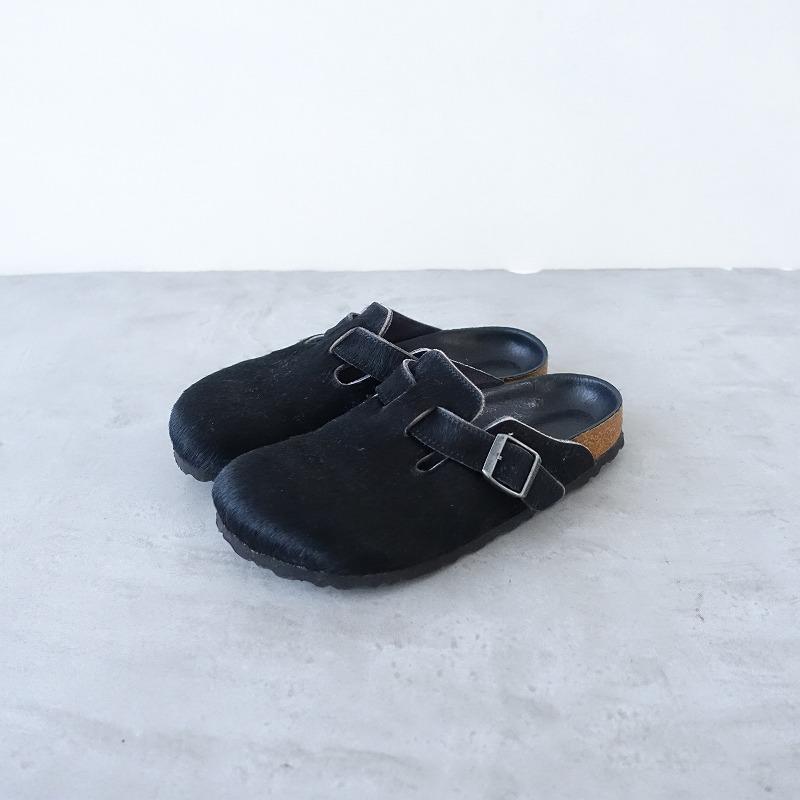 希少】ビルケンシュトック BIRKENSTOCK *BOSTON ハラコサボサンダル 38