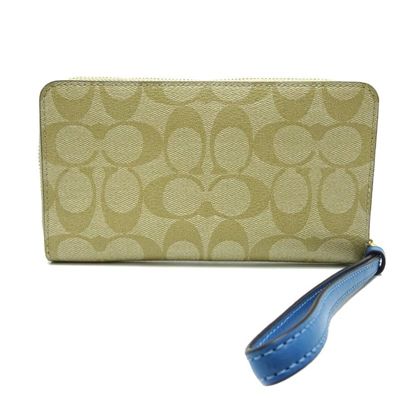 COACH（コーチ） シグネチャー パックマン ラウンドファスナー財布