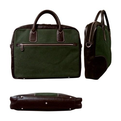 ブリーフケース 2WAY ビジネスバッグ ショルダーベルト コットン