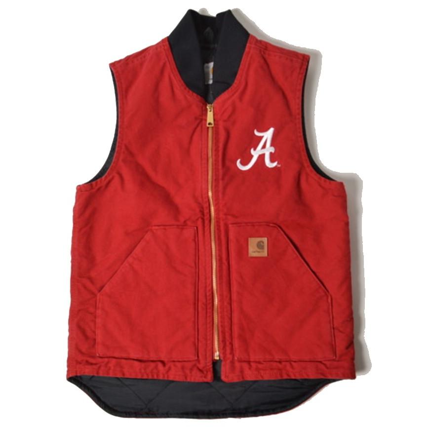 Carhartt（カーハート） carhartt DUCK VEST ALABAMA UNIV ダック