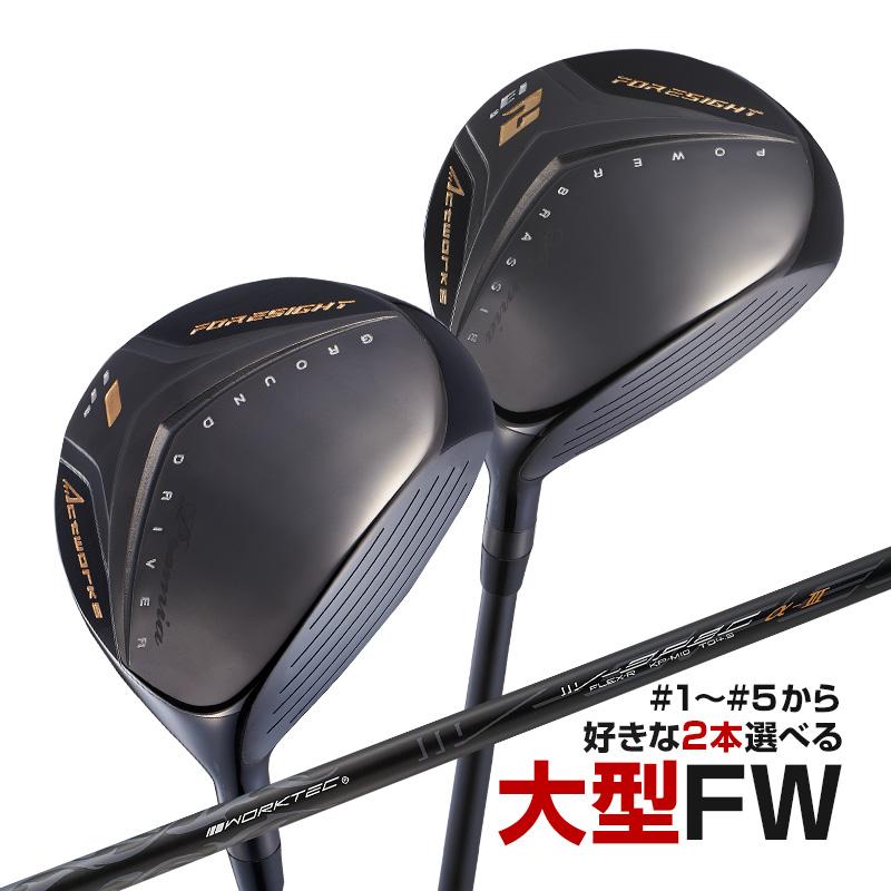 ワークスゴルフ ゴルフ フェアウェイウッド 2本セット 1w 2w 3w 4w 5w