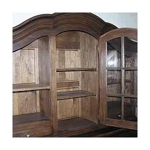 輸入家具 オランダ家具 グランドキャビネット 食器棚 オーク材無垢