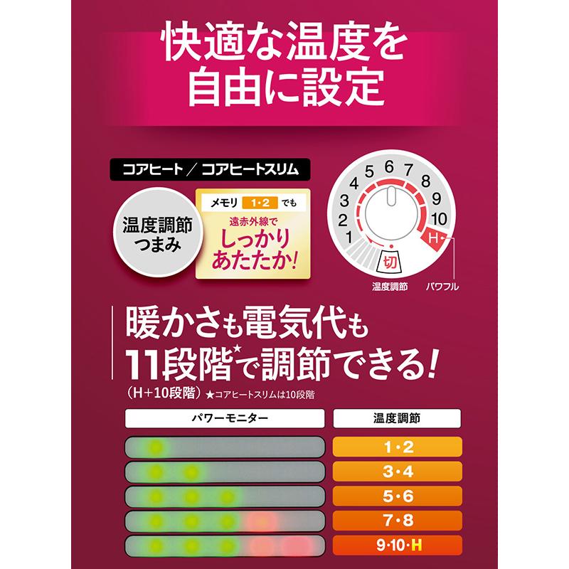 CORONA（コロナ） 電気ストーブ カーボンヒーター 本格遠赤外線電気