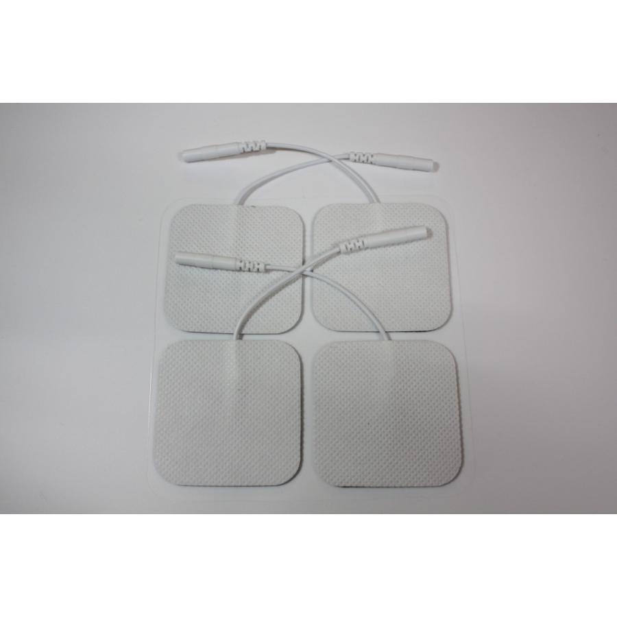 EMS・低周波用交換粘着パッド (5×5cm正方形4個) : E-PAD EMS低周波治療